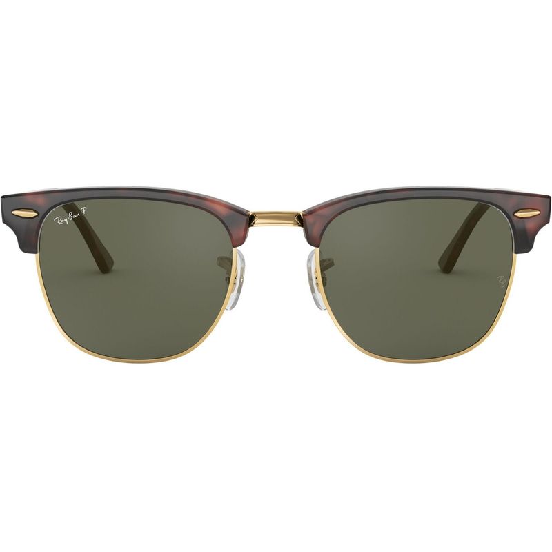 Clubmaster Classic RB3016 - Mock Tort Arista/Green Glass Lenses 51 Eye Size