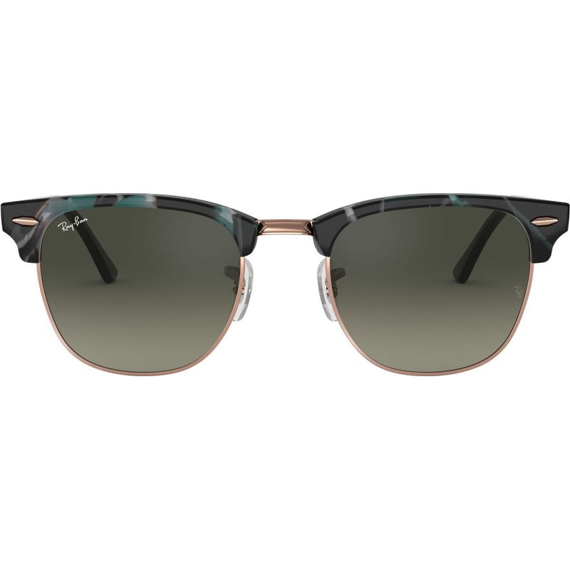 Clubmaster Classic RB3016 - Spotted Grey Green/Grey Glass Gradient Lenses 51 Eye Size