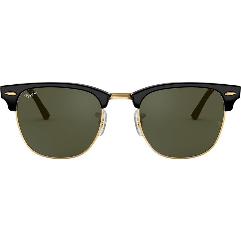 Clubmaster Classic RB3016 - Black/Green Glass Lenses 49 Eye Size